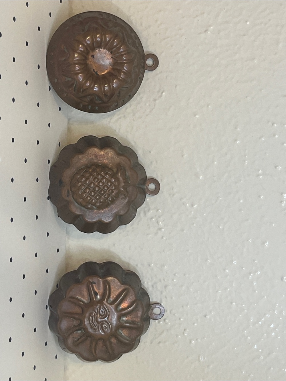 Antique Copper Wall Molds - Decorative Home Wall Decor (Copper) - Set of 3